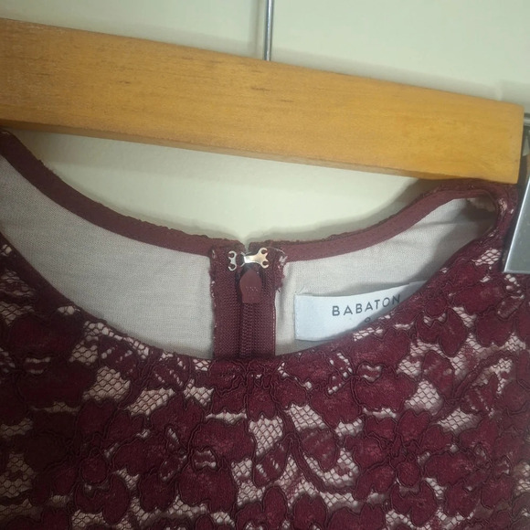 ARITZIA Babaton Koen lace overlay top SZ 0 - Picture 2 of 8